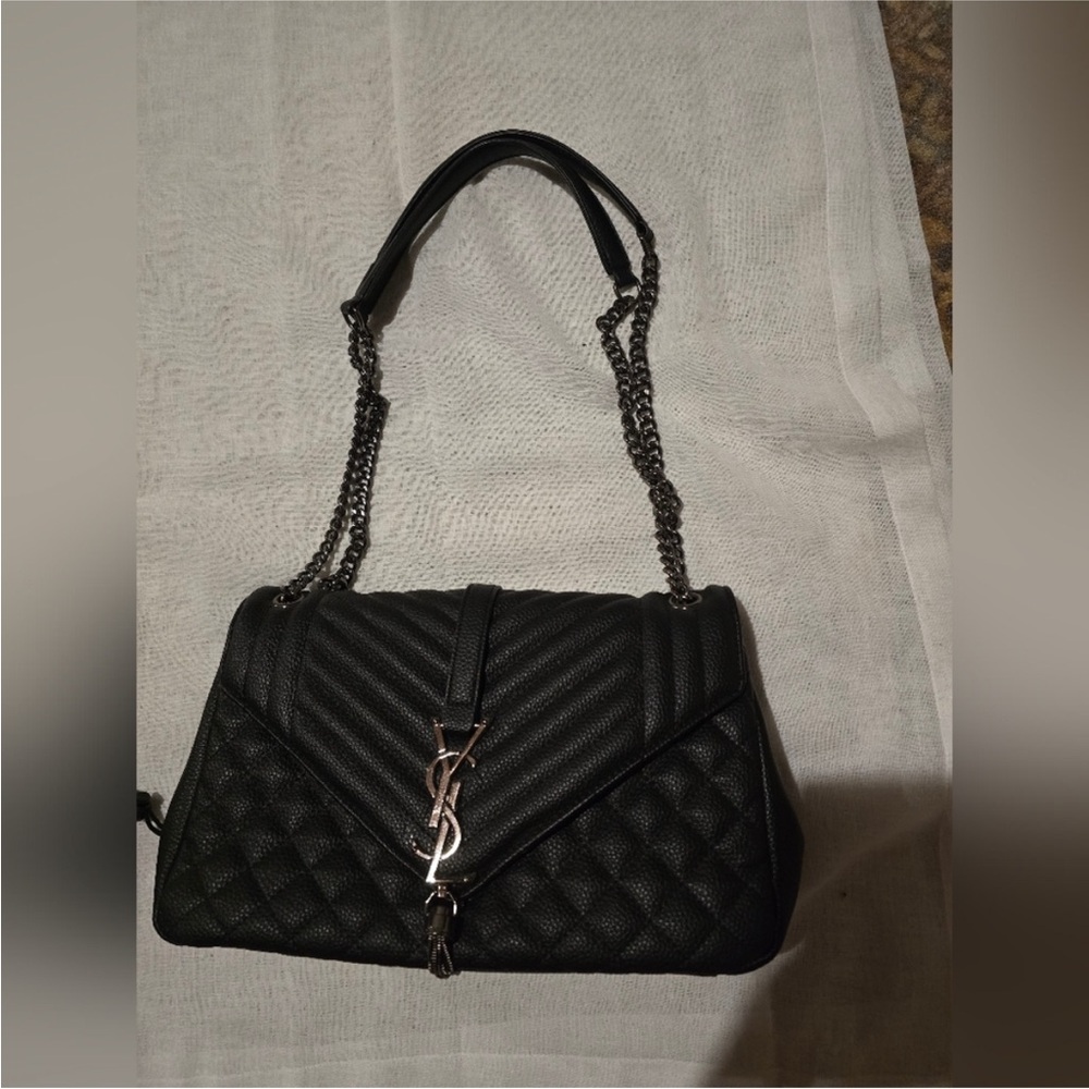 YSL 1:1 Black Quilted Leather bag - Picture 2 of 10